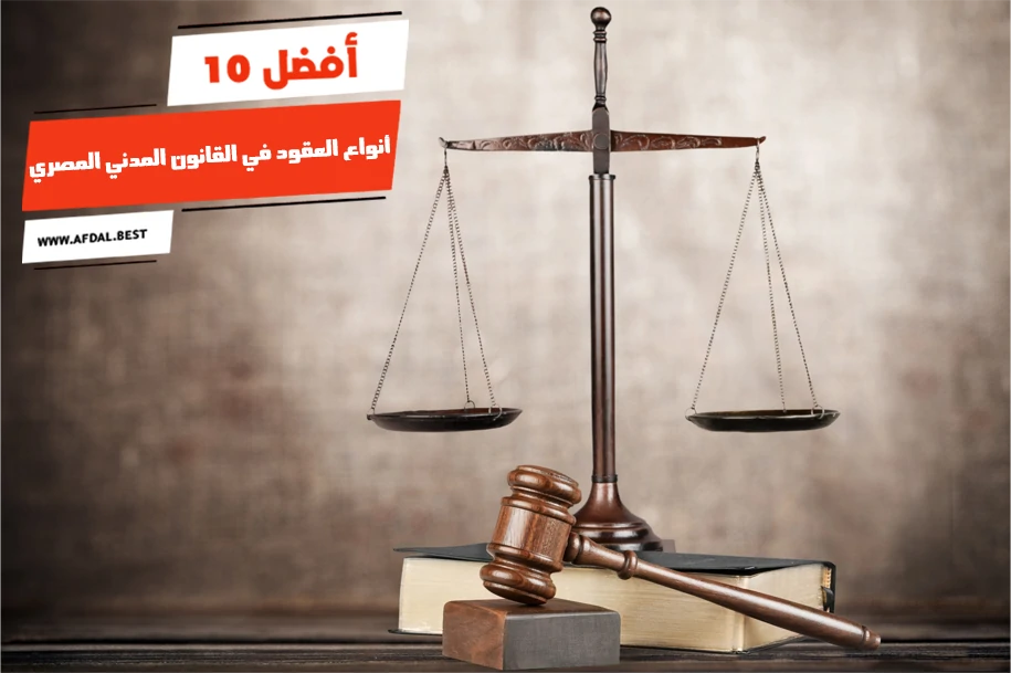 أفضل 10 أنواع العقود في القانون المدني المصري