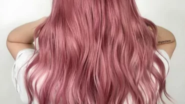 اللون الوردي Pink hair color