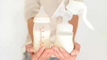 مضخة الحليب اليدوية للرضاعة الطبيعية