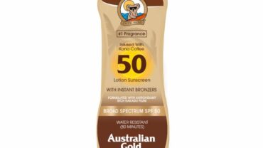 SUNSCREEN LOTION WITH BRONZERS
