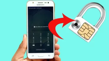 وضع كلمة سر أو قفل لشريحة الاتصال SIM Card