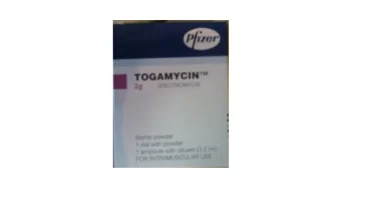 توجا ميسين 2 جرام حقن (Togamycin Ampule 2 gram)